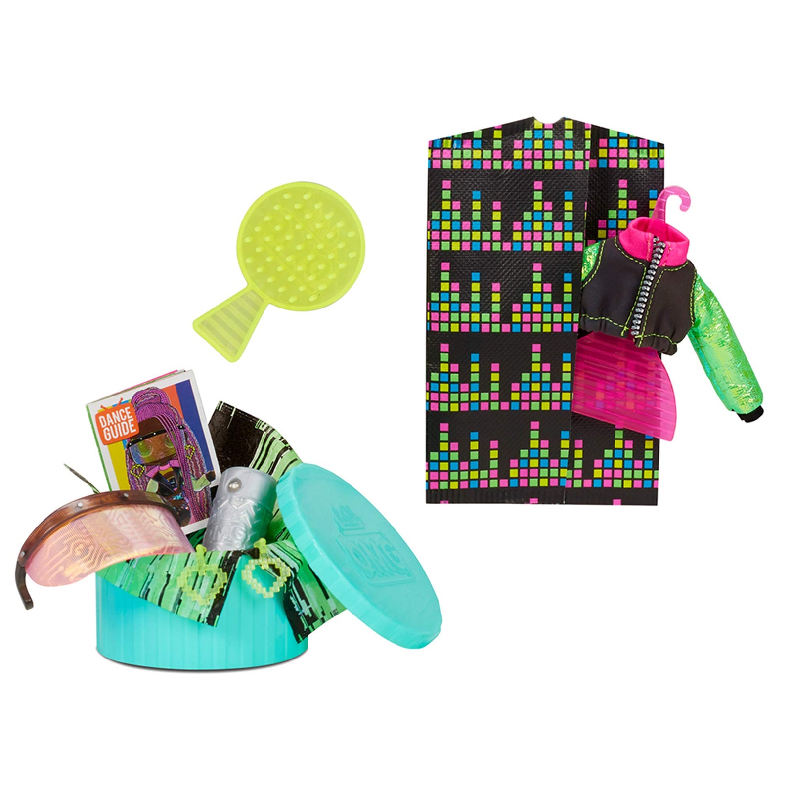 LOL Surprise OMG Dance Dance Dance Virtuelle Fashion Doll with 15 Surprises Including Magic Black Light, Shoes, Hair Brush, Doll Stand and TV Package - Great Gift for Girls Ages 4+ Who Love to Dance
