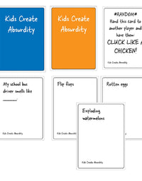 Kids Create Absurdity: Laugh Until You Cry! Fun Card Game for Kids Family Game Night
