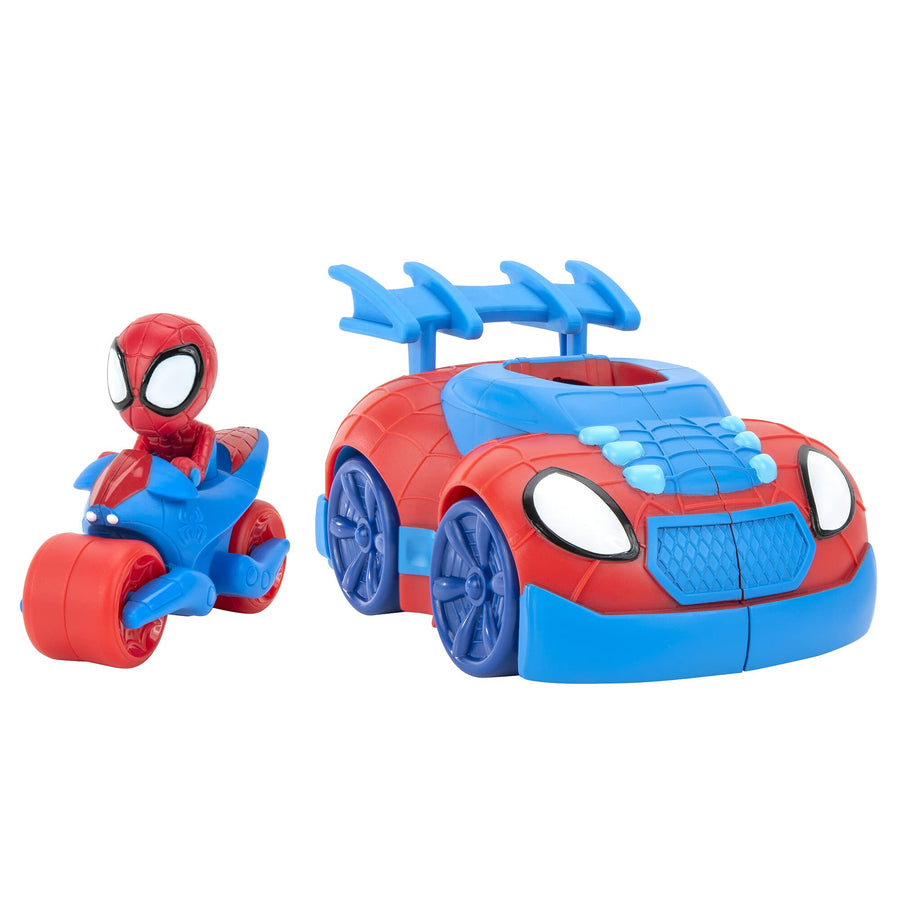 Spidey and His Amazing Friends 2 n 1 Web Strike Feature Vehicle - Must-Have Toy for All Fans