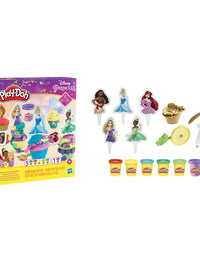 Play-Doh Disney Princess Cupcakes Playset Arts and Crafts Toy for Kids 3 Years and Up with 6 Non-Toxic Cans Including Dual Sparkle
