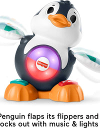 Fisher-Price Linkimals Cool Beats Penguin, Musical Infant Toy with Lights, Motions, and Educational Songs for Infants and Toddlers
