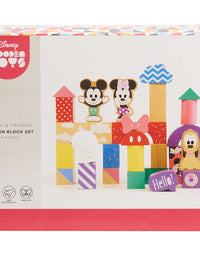 Disney Wooden Toys Mickey Mouse & Friends Block Set, 28-Piece Set Includes Mickey Mouse, Minnie Mouse, and Pluto Block Figures, Amazon Exclusive, by Just Play
