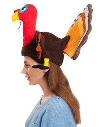 Spooktacular Creations 2 Turkey Hats for Happy Thanksgiving Party Costume, Outfit, Dress, Decorations.
