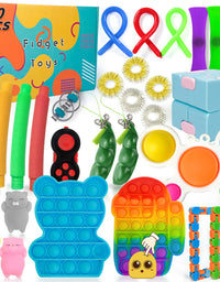 AOVRO (30 Pcs) Fidget Toys Set Fidget Packs Stress Relief and Anti-Anxiety Toys Bundle for Kids＆Man or Woman WJ-10
