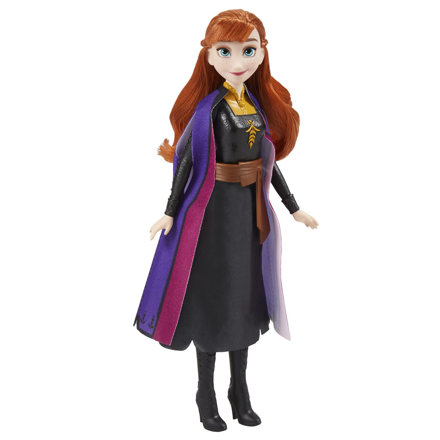Disney Frozen 2 Frozen Shimmer Anna Fashion Doll, Skirt, Shoes, and Long Red Hair, Toy for Kids 3 Years Old and Up