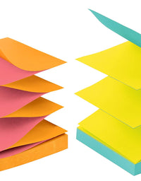 Post-it Pop-up Notes, 3 in x 3 in, 12 Pads, America's #1 Favorite Sticky Notes, Cape Town Collection, Bright Colors, Clean Removal, Recyclable (R330-N-ALT)
