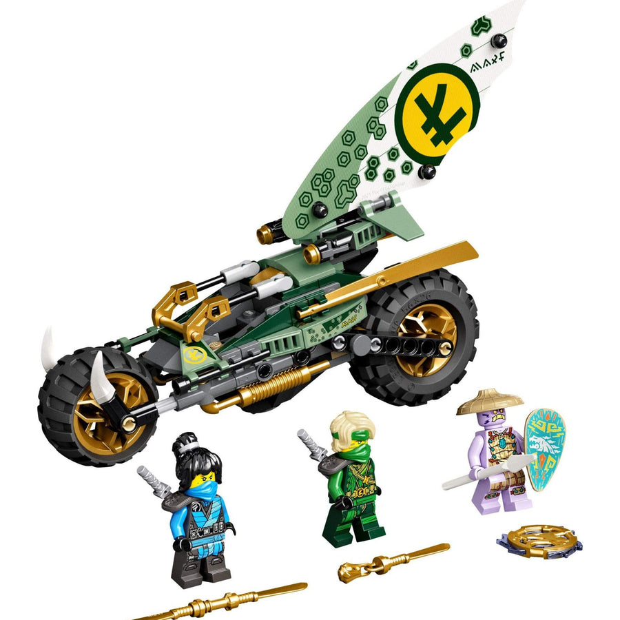 LEGO NINJAGO Lloyd’s Jungle Chopper Bike 71745 Building Kit; Ninja Bike Toy Featuring NINJAGO Lloyd and NYA Minifigures, New 2021 (183 Pieces); Top Toy for Kids Who Love Action-Packed Creative Play