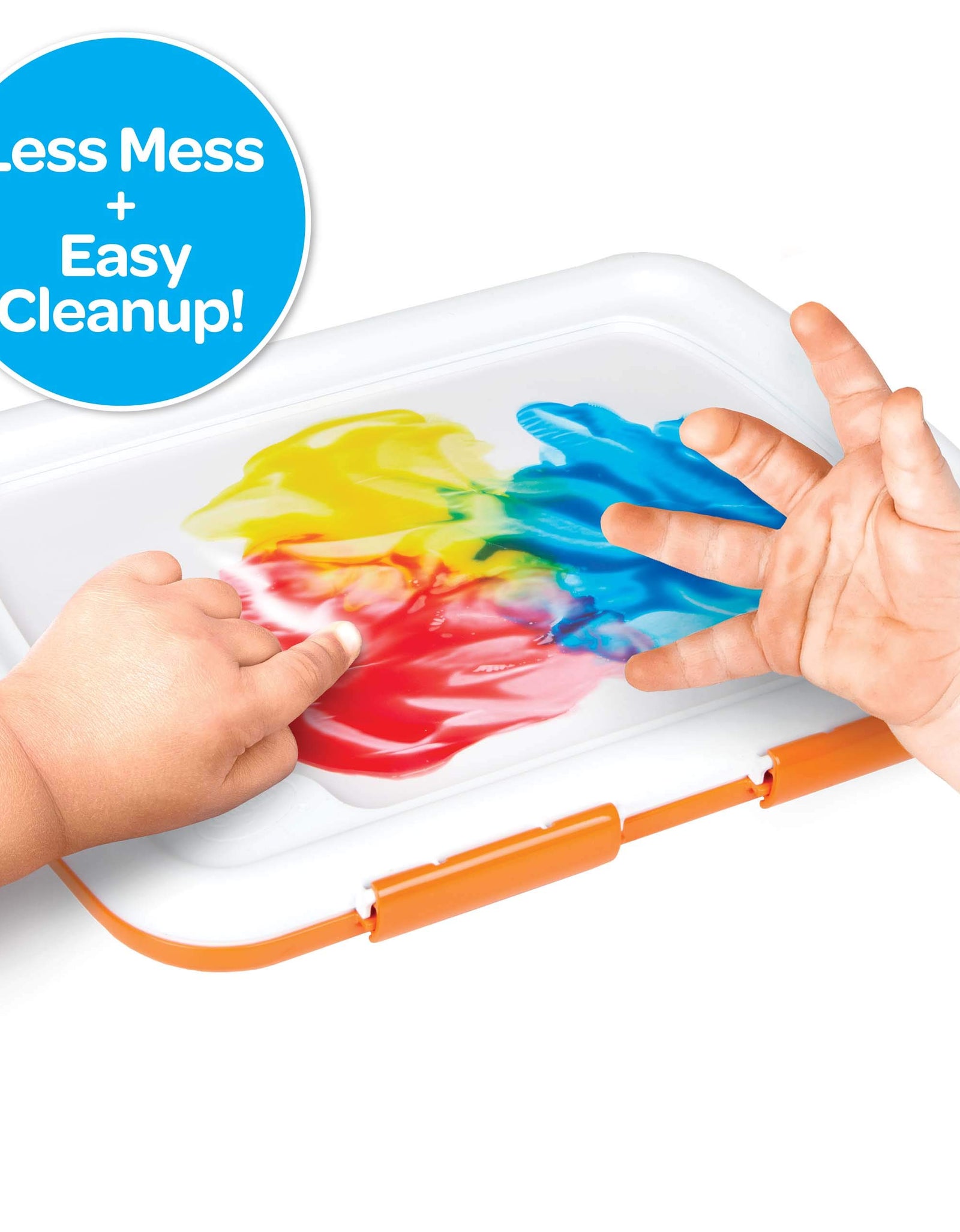 Crayola Washable Finger Paint Station, Less Mess Finger Paints for Toddlers, Kids Gift, 2 ounces