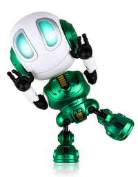Stocking Stuffers,BROADREAM Robot Kids Toys, Mini Robot Talking Toys for Boys and Girls- Travel Toys Help Kids Talking for Christmas Stocking Stuffers, LED Lights and Interactive Voice Changer (Green)
