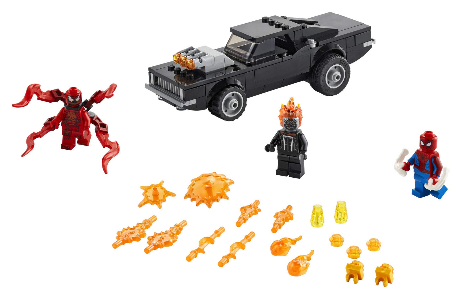 LEGO Marvel Spider-Man: Spider-Man and Ghost Rider vs. Carnage 76173 Collectible Building Toy for Kids, New 2021 (212 Pieces)