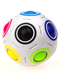 CuberSpeed Rainbow Ball Magic Cube Fidget Toy Puzzle Magic Rainbow Ball Puzzle Fun Fidget
