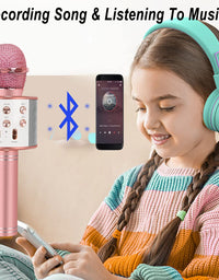 Niskite Toys for 7 8 9 10 Years Old Girls,Christmas Stocking Stuffers Birthday Gifts for 6-15 Years Old Girl Boy,Bluetooth Wireless Karaoke Microphone, Party Favor for Teen Boys Girls Toys Age 4-12
