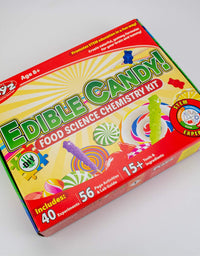 Playz Edible Candy! Food Science STEM Chemistry Kit - 40+ DIY Make Your Own Chocolates and Candy Experiments for Boy, Girls, Teenagers, & Kids Ages 8, 9, 10, 11, 12, 13+ Years Old
