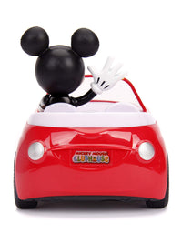 Jada Toys Disney Junior Mickey Mouse Clubhouse Roadster RC Car Red, 7"
