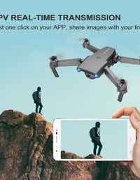 NEHEME NH525 Foldable Drones with 720P HD Camera for Adults, RC Quadcopter WiFi FPV Live Video, Altitude Hold, Headless Mode, One Key Take Off for Kids or Beginners with 2 Batteries
