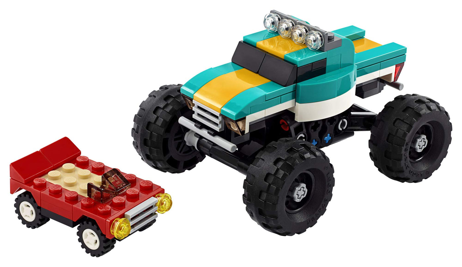 LEGO Creator 3in1 Monster Truck Toy 31101 Cool Building Kit for Kids (163 Pieces)