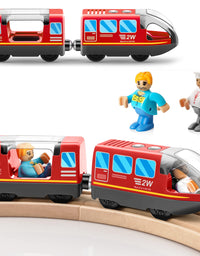 Battery Operated Action Locomotive Train (Magnetic Connection)- Powerful Engine Bullet Train Compatible with Thomas, Brio, Chuggington Wooden Train and Tracks- Toys Car for Toddlers
