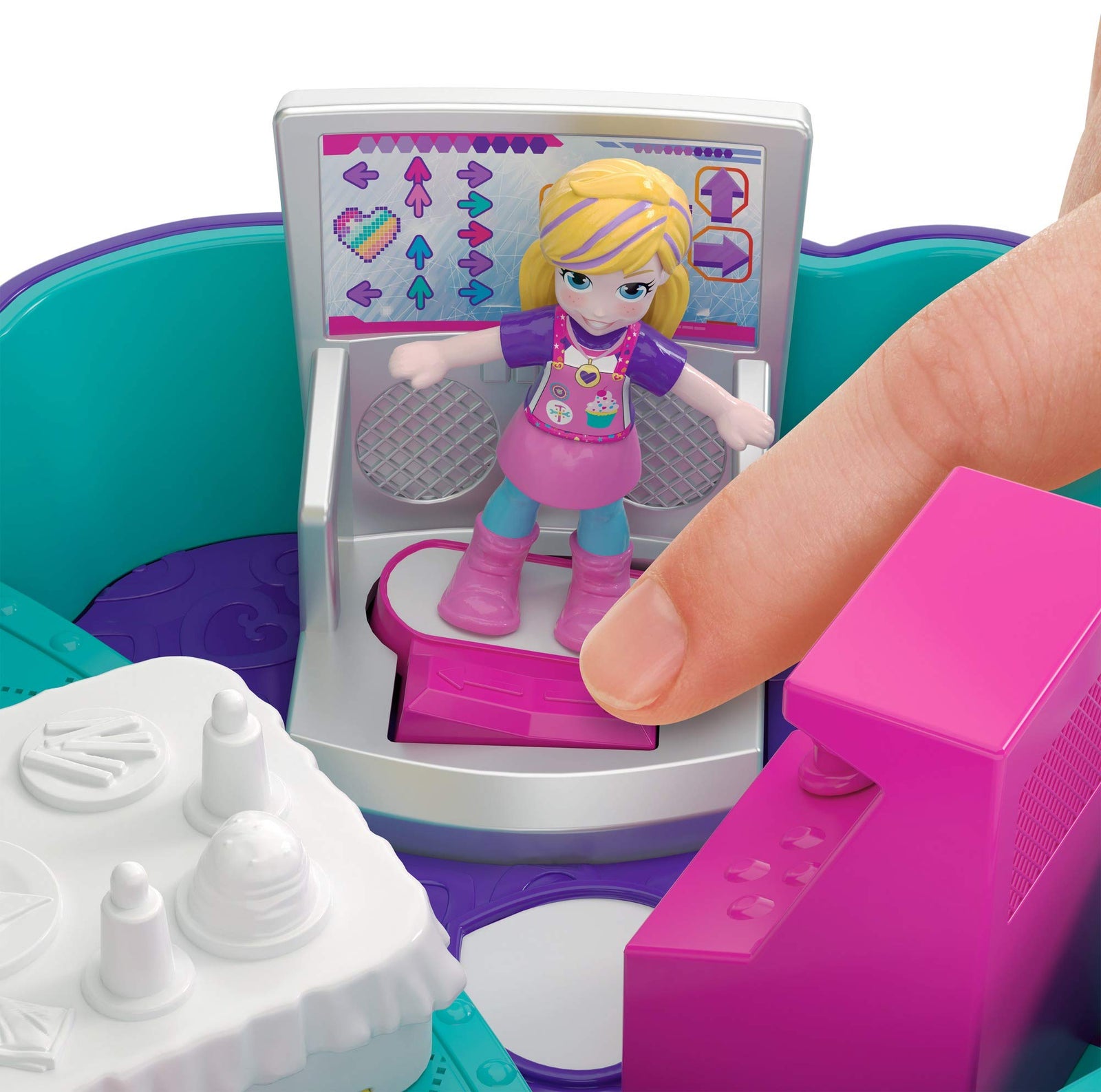 Polly Pocket Pocket World Cupcake Compact with Surprise Reveals, Micro Dolls & Accessories [Amazon Exclusive], multicolor, standard (FRY36)