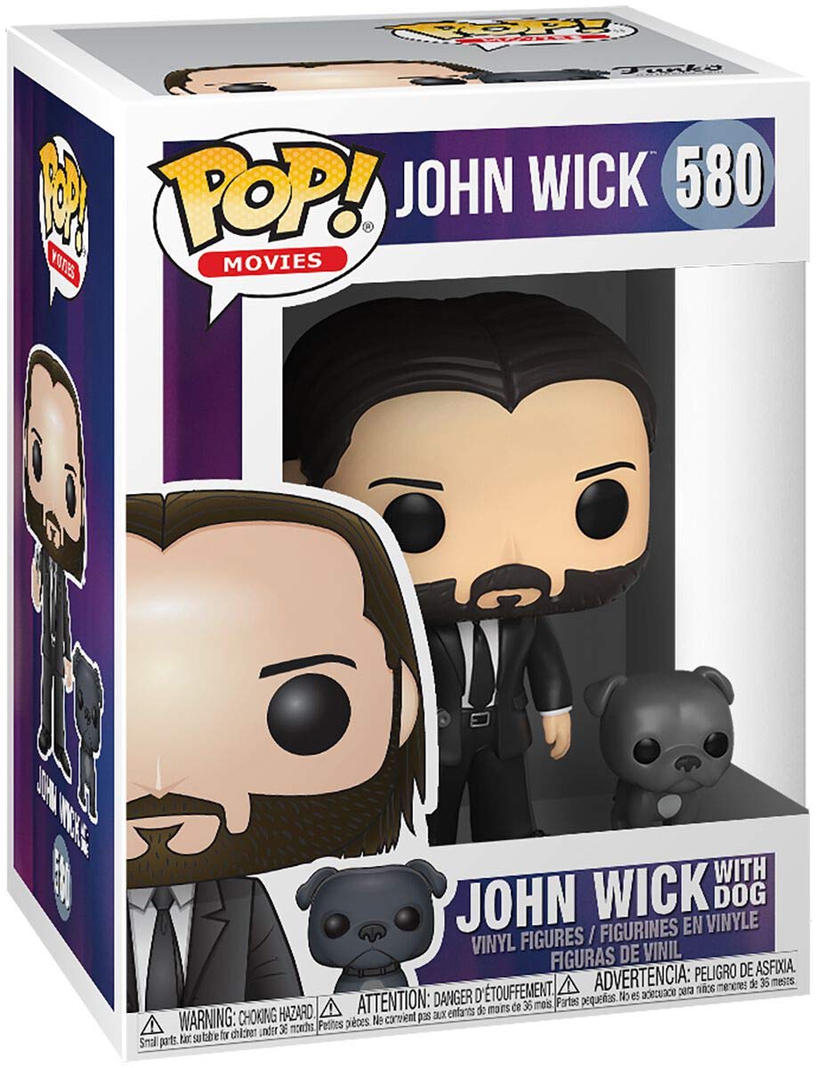 Funko Pop! Movies: John Wick - John in Black Suit with Dog Buddy