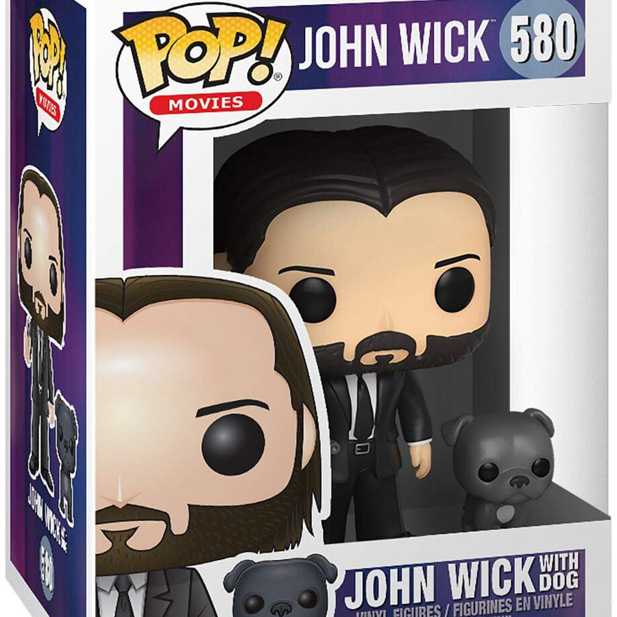 Funko Pop! Movies: John Wick - John in Black Suit with Dog Buddy