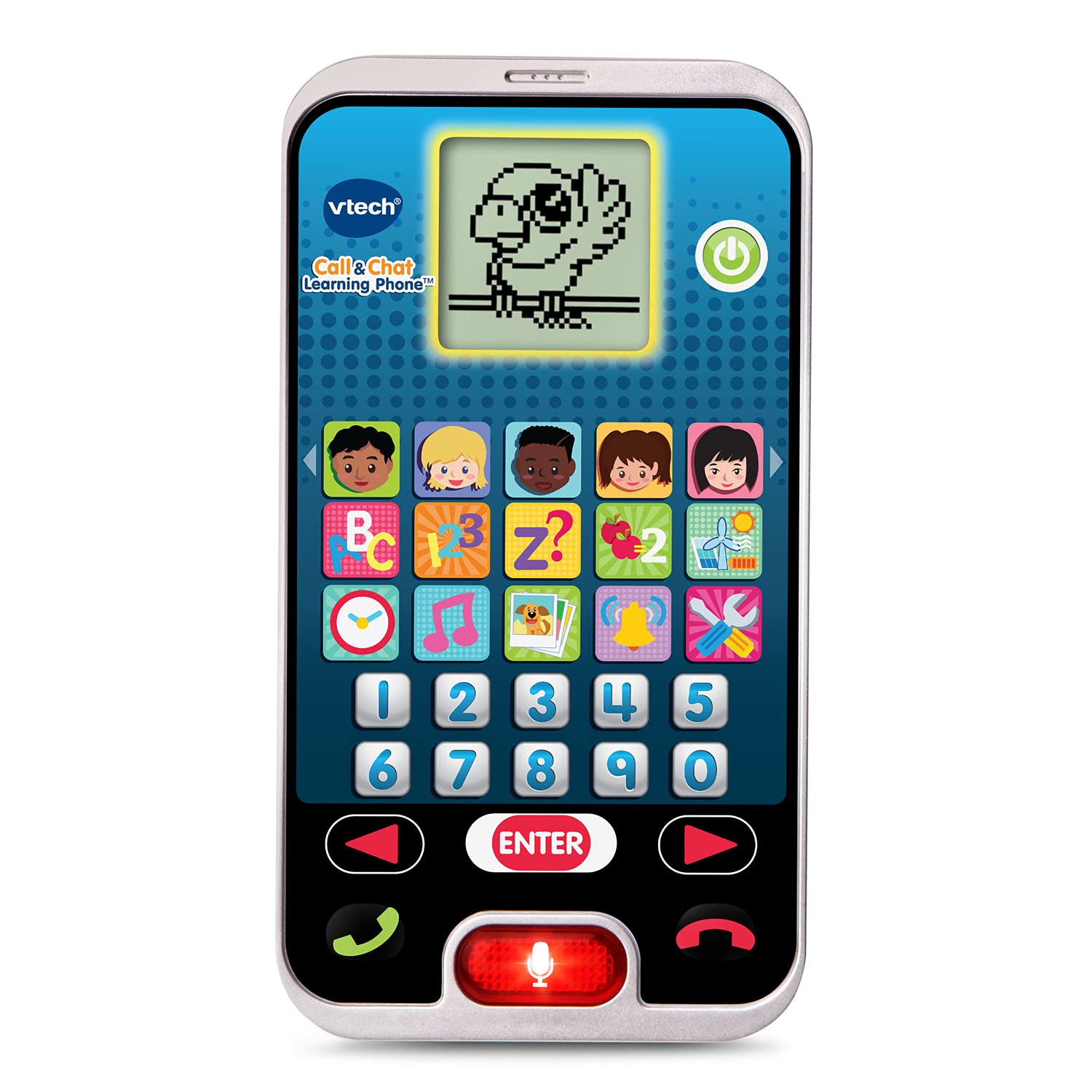 VTech Call and Chat Learning Phone, Black