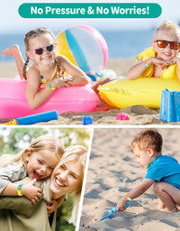 HYSZXUS Stress Relief Wristband Push Bubble Sensory Fidget pop it Bracelets Toy,Wearable Push Pop Bubble Fidget Hand Finger Press Silicone Bracelet Toy for Kids and Adults ADHD ADD Autism-2 Pcs
