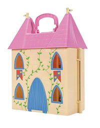 Peppa Pig 99803 Foldable Deluxe Royal Tea Party Princess Castle Playset with Character Figurines and Furniture Pieces for Ages 2 and Up

