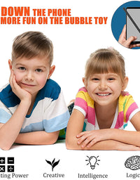 Howstart 12 Pcs Mini Push pop Bubble Fidget Toy, Simple Fidget Toy, Keychain Bubble Pop Desk Toy, Decompression Toys Suitable for All Ages (Square)
