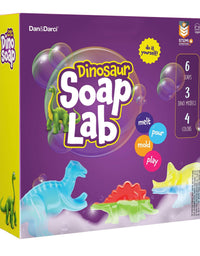 Dino Soap Making Kit for Kids - Dinosaur Science Kits for Kids All Ages - STEM DIY Activity Craft Kits - Crafts Gift for Girls and Boys
