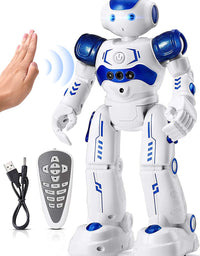 KingsDragon RC Robot Toys for Kids, Gesture & Sensing Programmable Remote Control Smart Robot for Age 3 4 5 6 7 8 Year Old Boys Girls Birthday Gift Present
