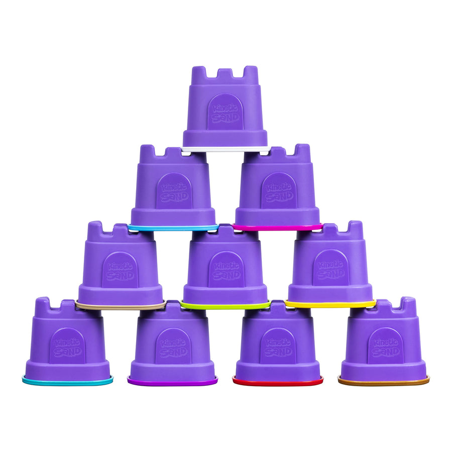 Kinetic Sand, Castle Containers 10-Color Pack