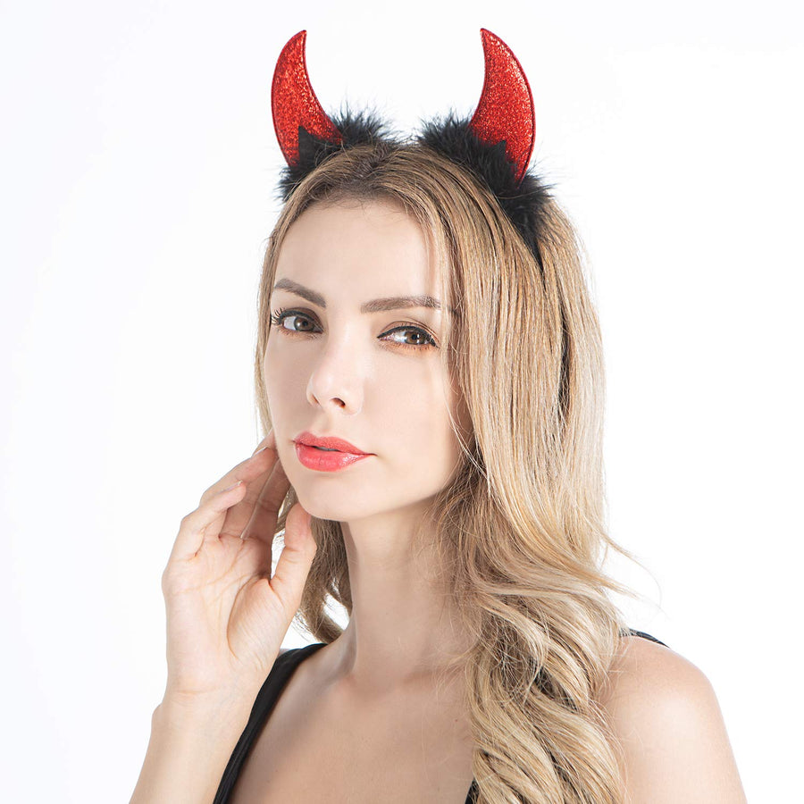 Devil Horn Headband Halloween Costume Accessory