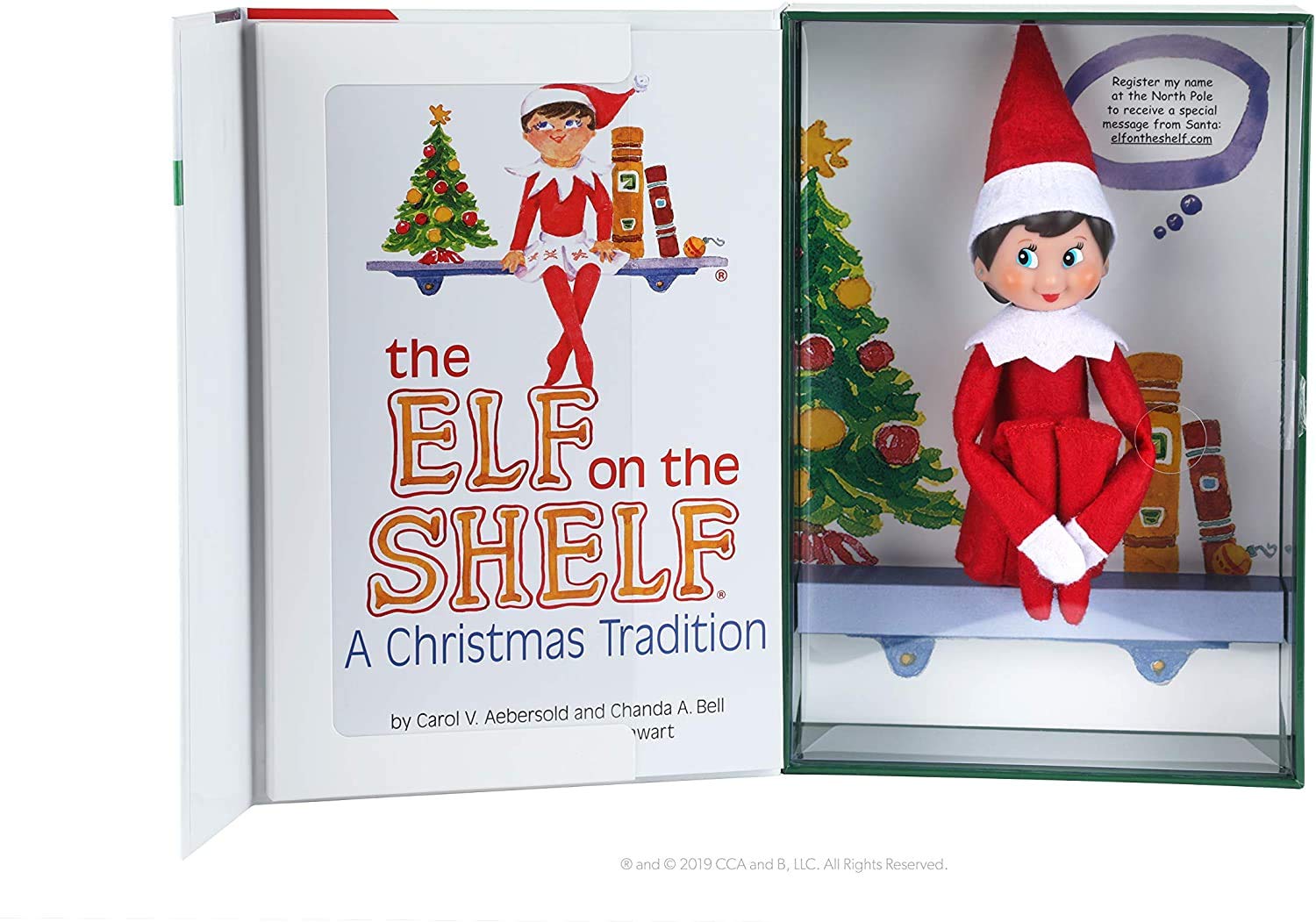 The Elf on the Shelf Girl Light, Red and White