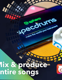 Sphero Specdrums (2 Rings) App-Enabled Musical Rings with Play Pad Included - White (SD01WRW2), Package may vary
