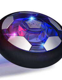 Hover Soccer Ball Boy Toys, Rechargeable Air Soccer Indoor Floating Soccer Ball with LED Light and Upgraded Foam Bumper Perfect Birthday Christmas Gifts for Kids Toddler Girls
