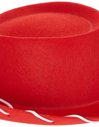Century Novelty Children's Red Felt Cowboy Hat
