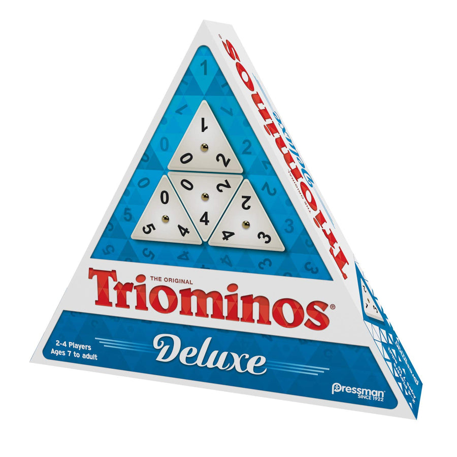 Pressman Tri-Ominos - Deluxe Edition Triangular Tiles with Brass Spinners