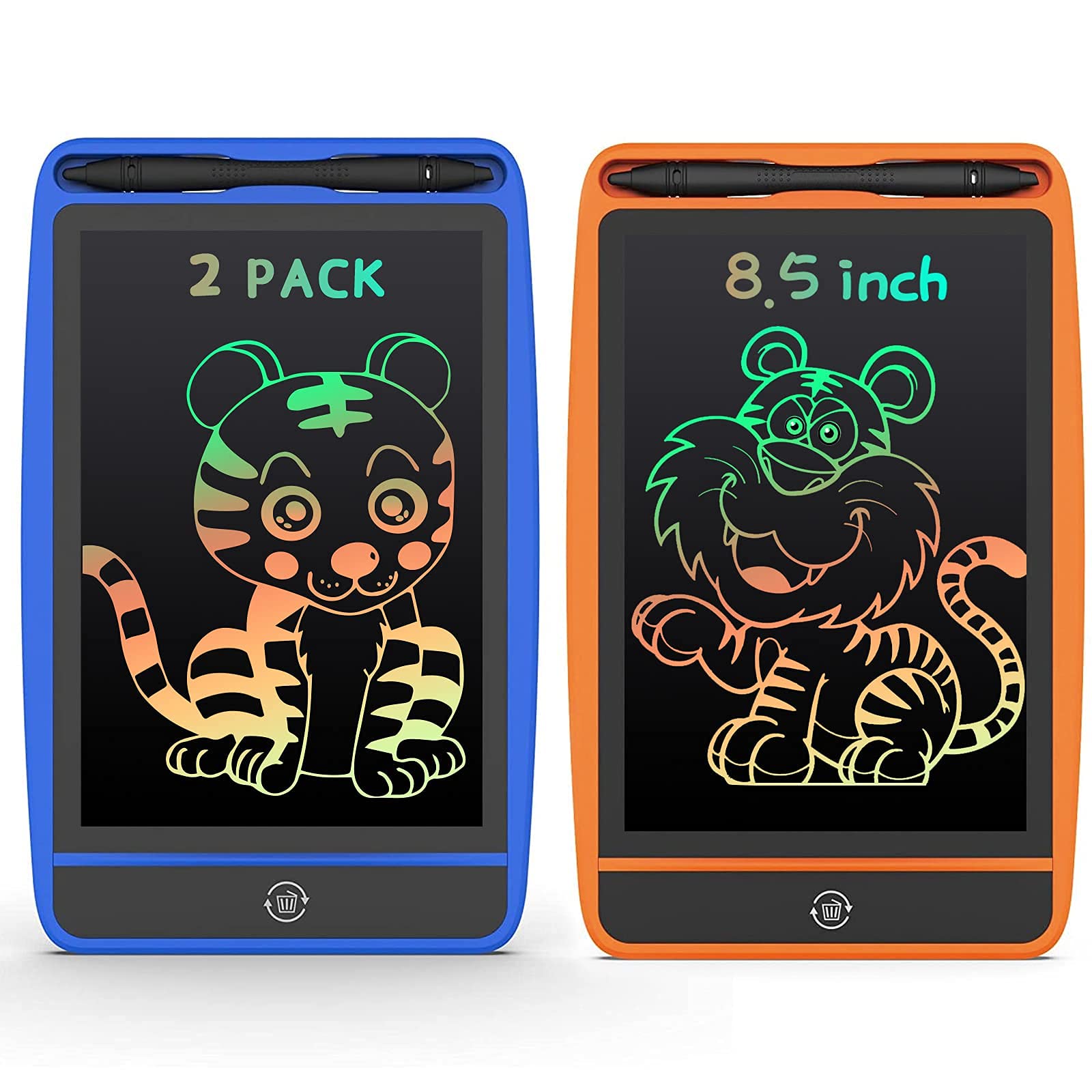 LCD Writing Tablet Colorful Doodle Board Drawing Pad for Kids Erasable Electronic Painting Pads Learning Educational Toy Gift for Age 3 4 5 6 7 8 Year Old Girls Boys Toddlers