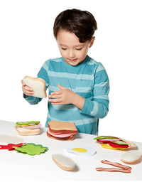 Melissa & Doug Felt Food Sandwich Play Food Set (33 pcs)
