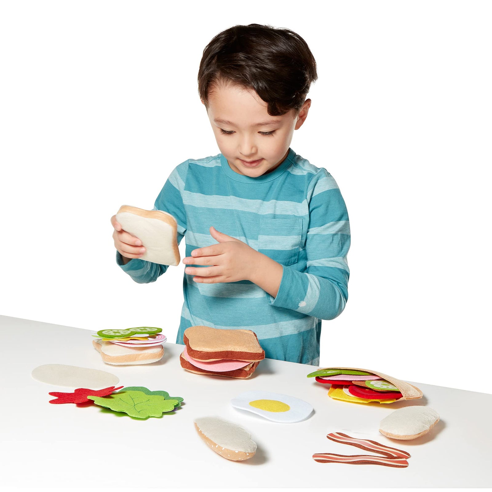 Melissa & Doug Felt Food Sandwich Play Food Set (33 pcs)