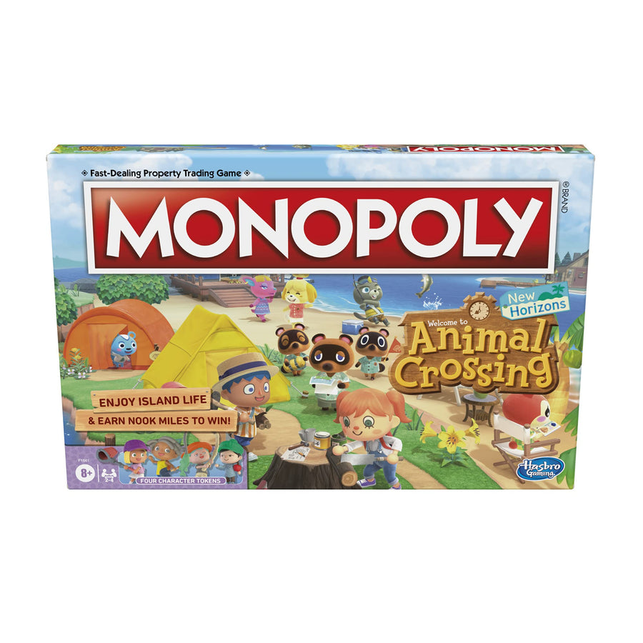 Hasbro Gaming Monopoly Animal Crossing New Horizons Edition Board Game for Kids Ages 8 and Up, Fun Game to Play for 2-4 Players