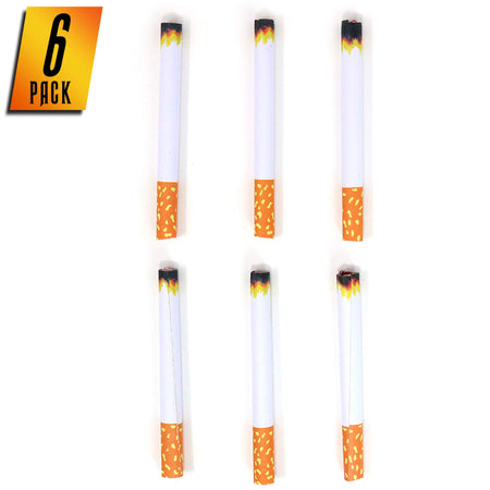 Skeleteen Fake Puff Costume Cigarettes - Child Safe Fun Stunt Cigarette - 6 Pack
