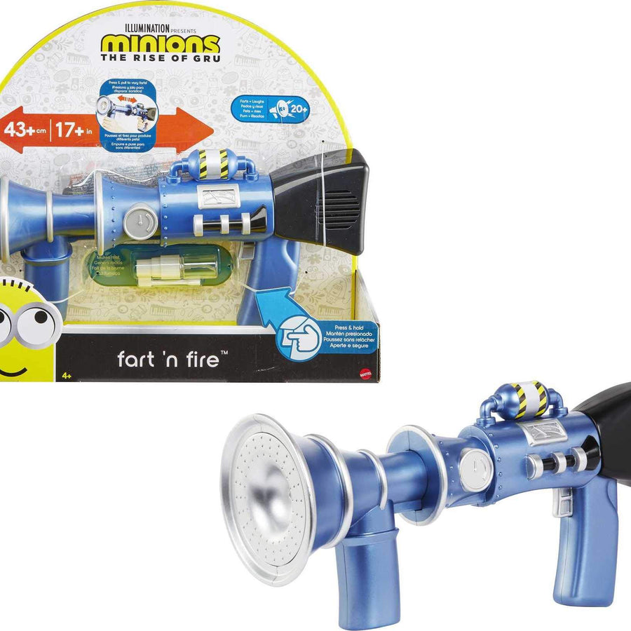 Minions: Fart 'n Fire Super-Size Blaster with 20 Plus Fart Sounds and Realistic Far Mist, Makes a Great Gift for Kids Ages 4 Years and Older