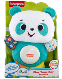 Fisher-Price Linkimals Play Together Panda, musical learning plush toy for babies and toddlers
