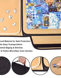 1000 Pieces Jigsaw Puzzle Board Portable, Stowaway Puzzles Board Caddy, Jigsaw Puzzle Case, Puzzle Accessories Puzzle Storage Case Saver, Non-Slip Surface
