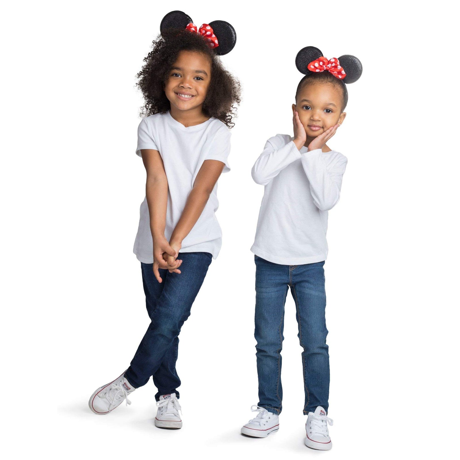 Disney Minnie Mouse Ears, Set of 2 Headbands for Mommy and Me, Matching for Adult and Little Girl