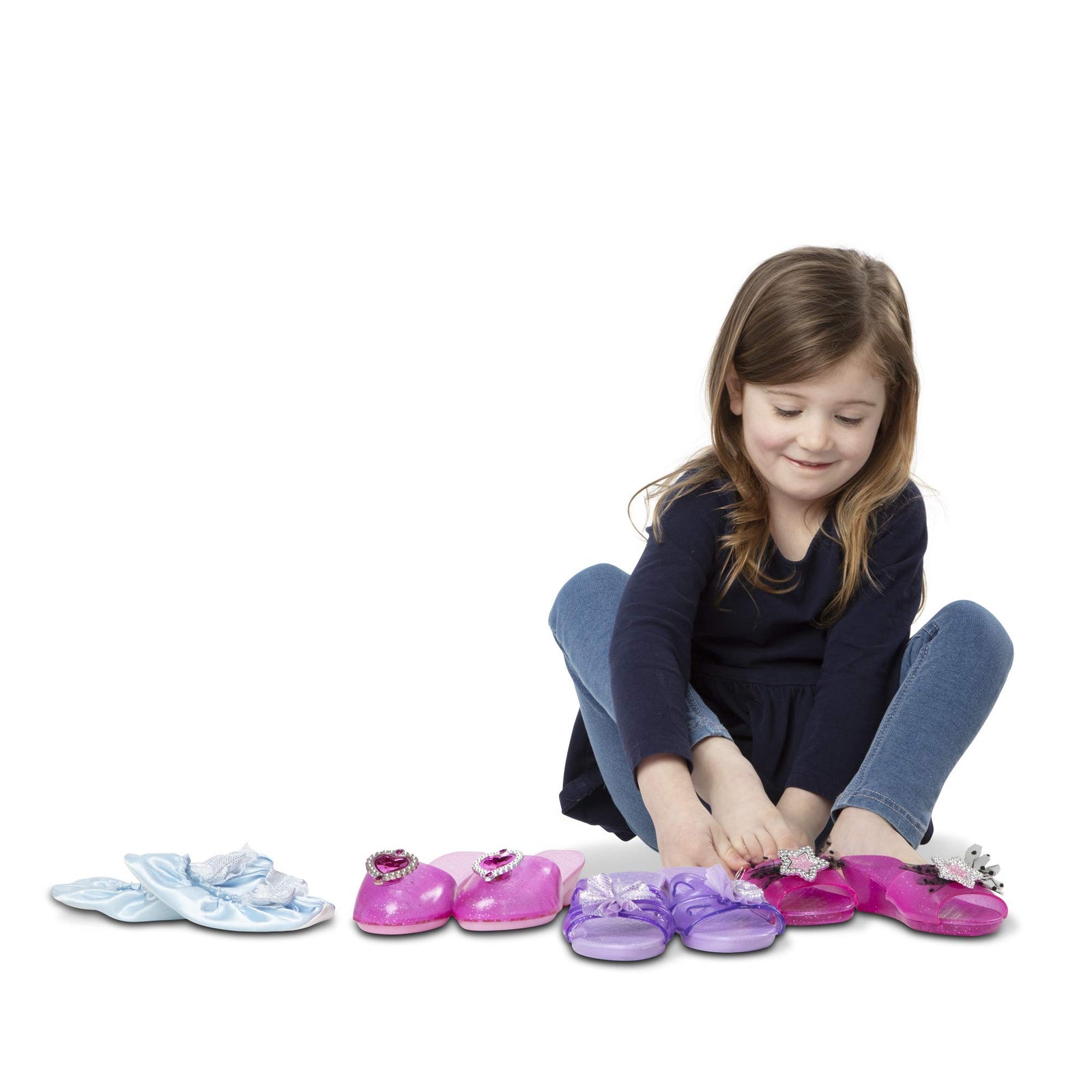Melissa & Doug Role Play Collection - Step In Style! Dress-Up Shoes Set (4 Pairs)
