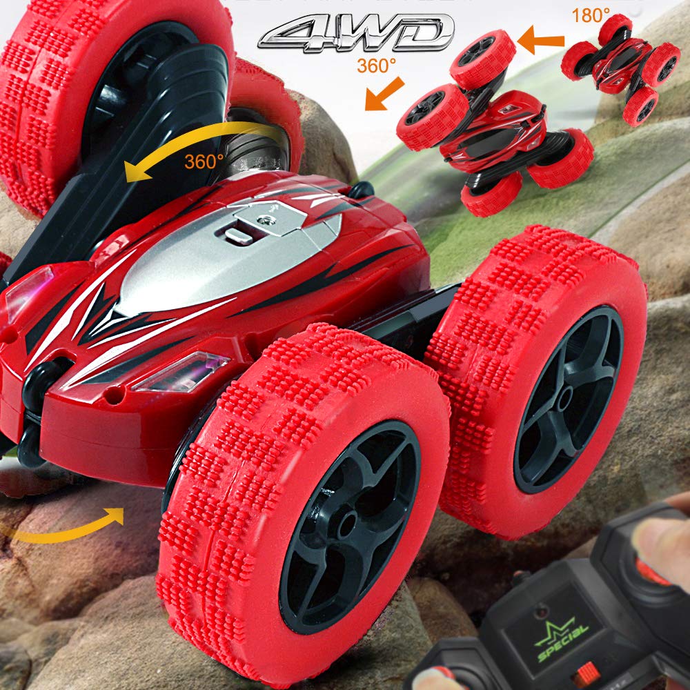 Remote Control Car RC Cars - Drift High Speed Off Road Stunt Truck, Race Toy with 2 Rechargeable Batteries, 4 Wheel Drive, Cool Birthday Gifts for Boys Age 6 7 8 9 10 11 Year Old Kids Toys