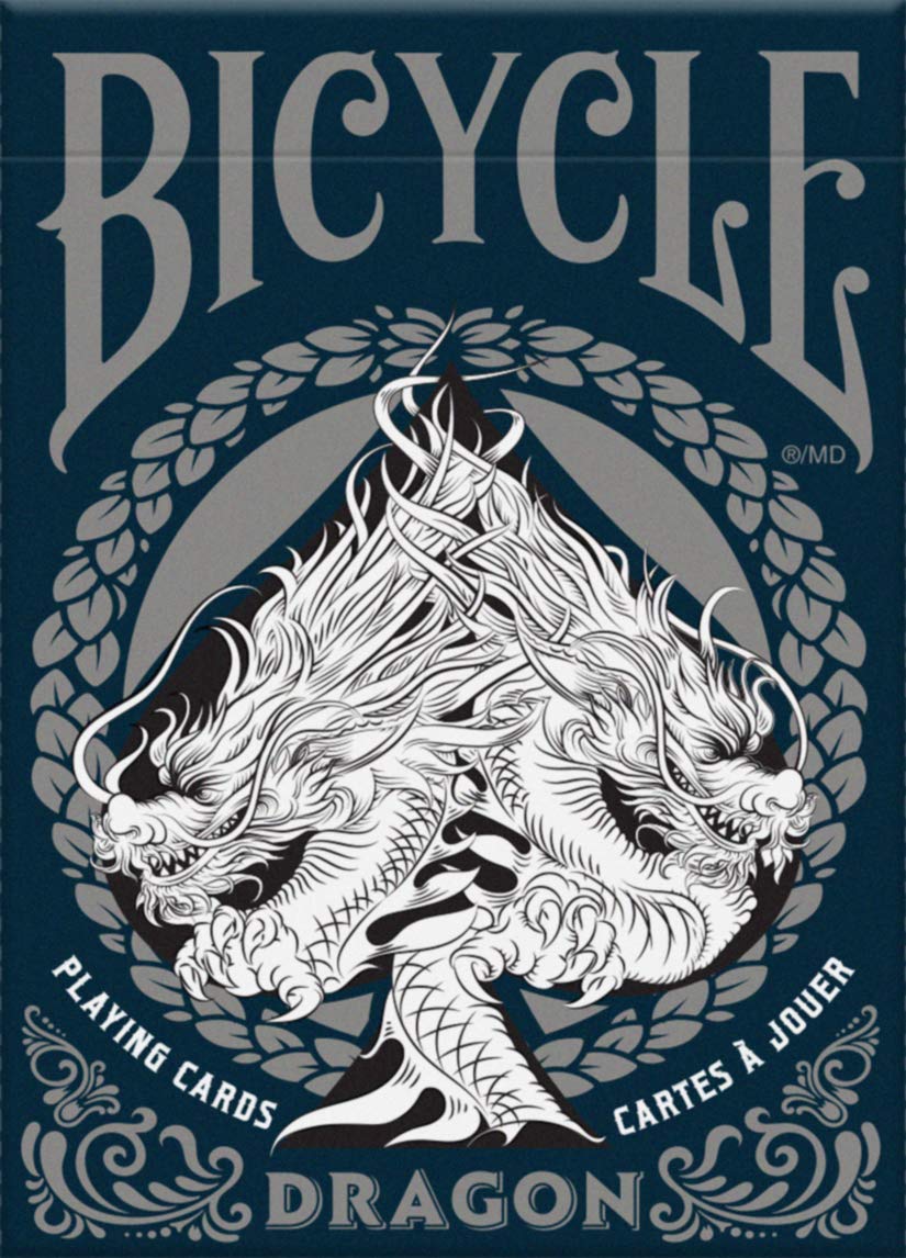 Bicycle Dragon Playing Cards,Blue
