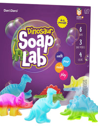 Dino Soap Making Kit for Kids - Dinosaur Science Kits for Kids All Ages - STEM DIY Activity Craft Kits - Crafts Gift for Girls and Boys
